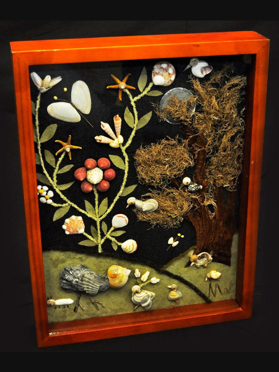 Galveston seaweed art contest August 2013 Participant 2013_Nancy R. Wilson of Huntsville_Roostings