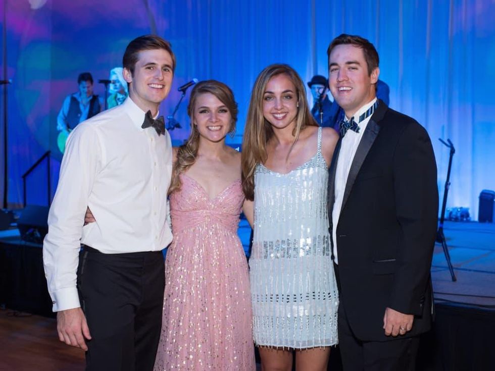 Garrett and Kristi Nondorf, Taylor and Granger McCollough at Covenant House Gala 2017