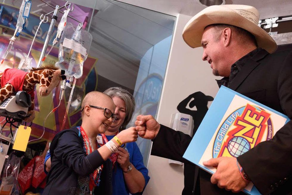 Garth Brooks at grand opening of renovated Texas Children's Hospital Child's Zone