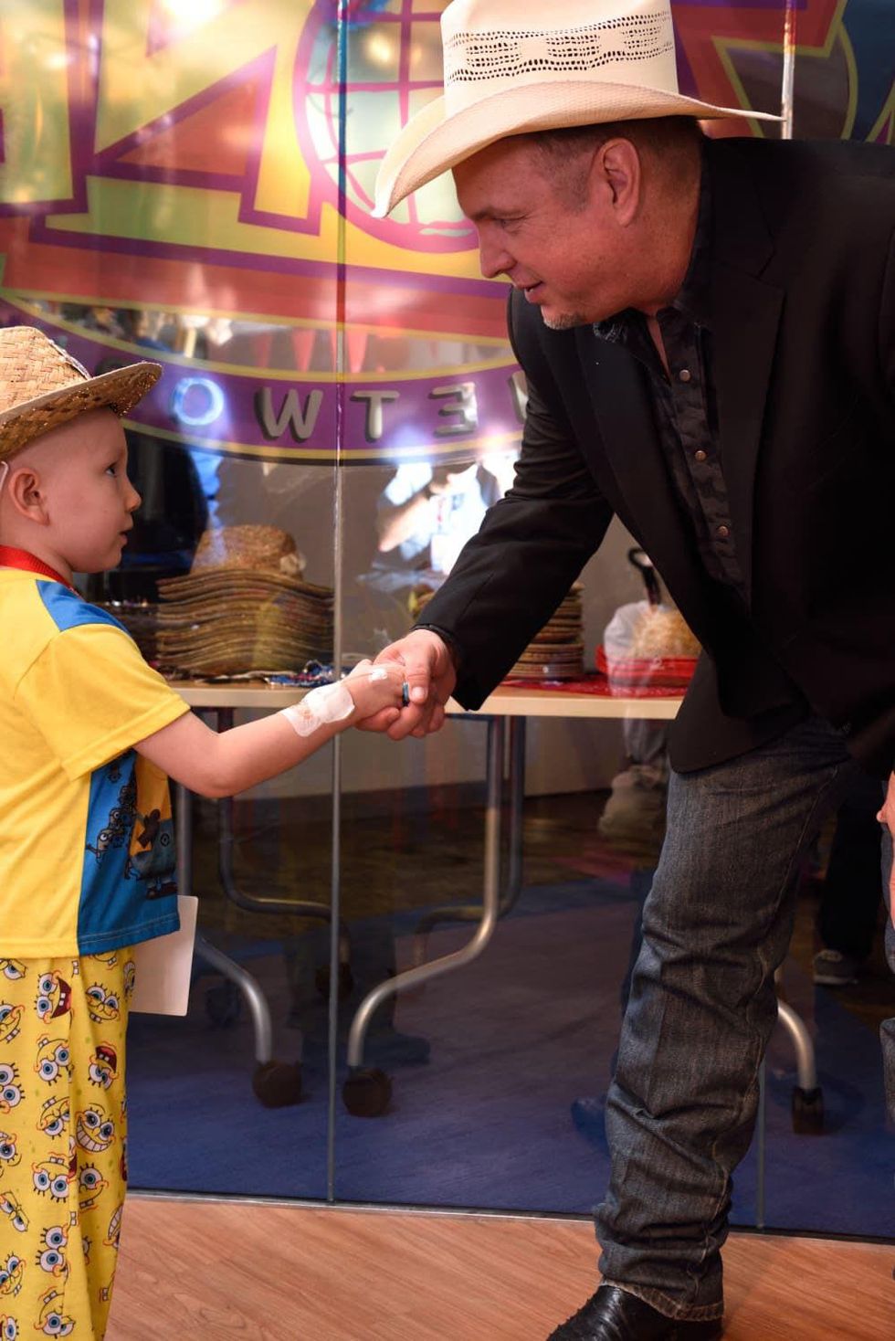 Garth Brooks at grand opening of renovated Texas Children's Hospital Child's Zone