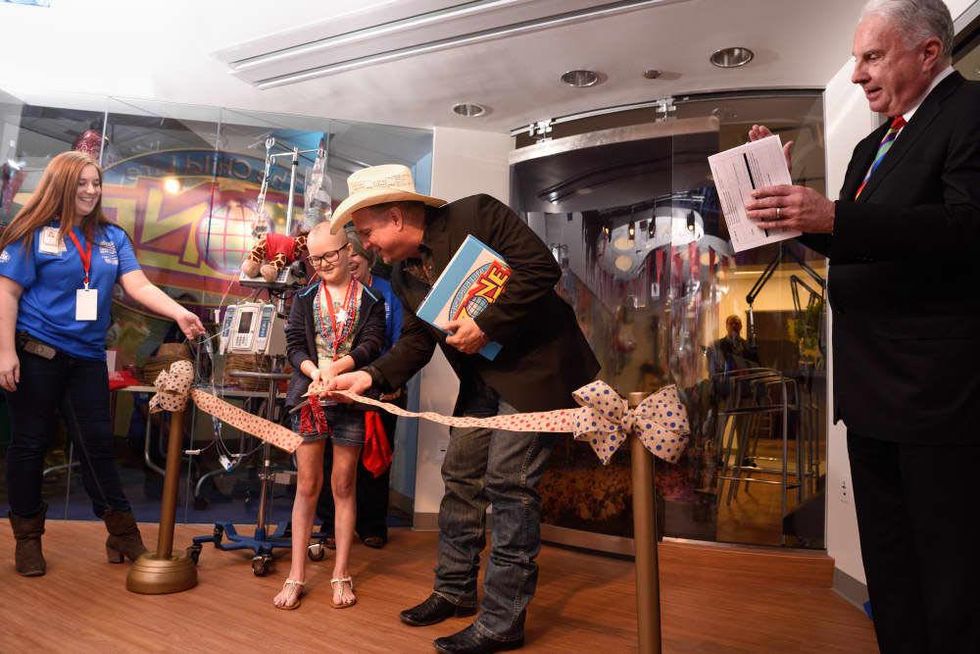 Garth Brooks at grand opening of renovated Texas Children's Hospital Child's Zone
