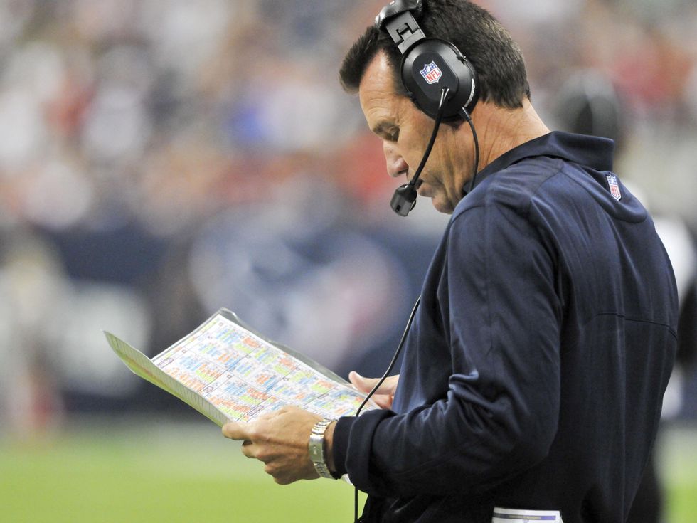 Gary Kubiak Texans playcard