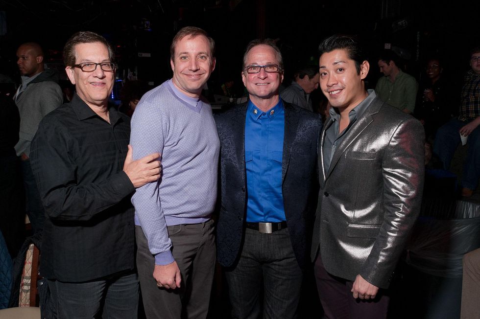 Gary Nagler, Cody Bowman, Dennis Murland, Vinh Phan at Charity in Song featuring Book of Mormon cast