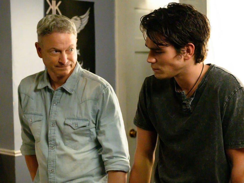 Gary Sinise and K.J. Apa in I Still Believe