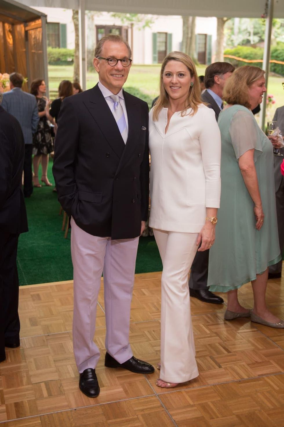 Gary Tinterow, Amy Purvis at Bayou Bend Garden Party 2017