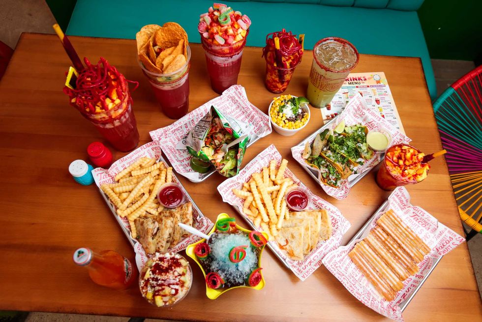 Gaspachos Mexican Bites food spread