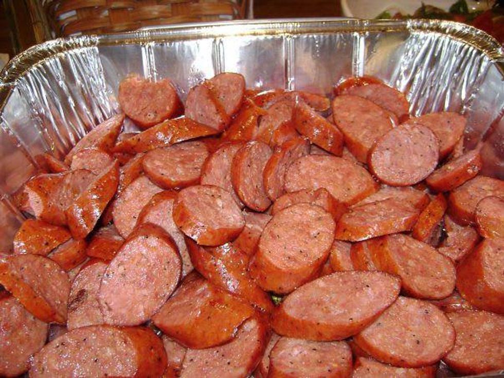 Gatlin's BBQ & Catering barbecue sausage with a kick