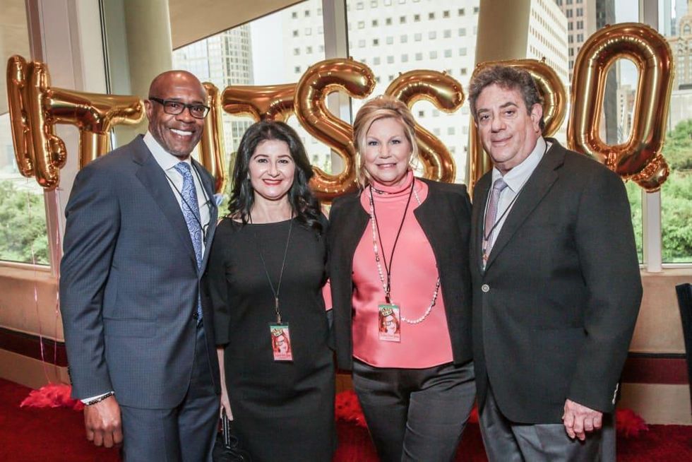 Gaurdie Banister, Simone Banister, Deborah Stavis, Monte Stavis at Sweet Potato Queens party