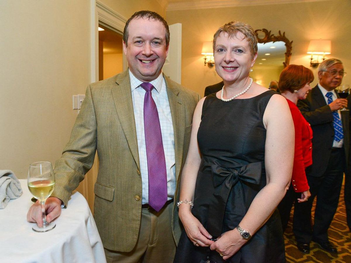 Gavin and Bridget Wall at the Center for Houston's Future dinner ...