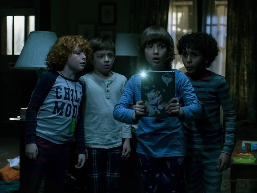 Gavin Maciver-Wright, Winslow Fegley, Azhy Robertson, and Jayden Marine in Come Play