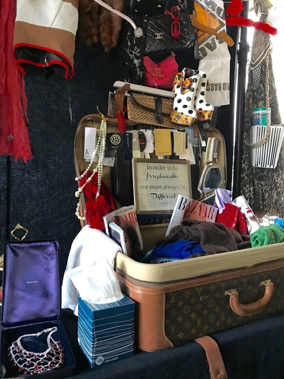 Gayla Bentley fashion funeral recovered possessions from Hurricane Harvey