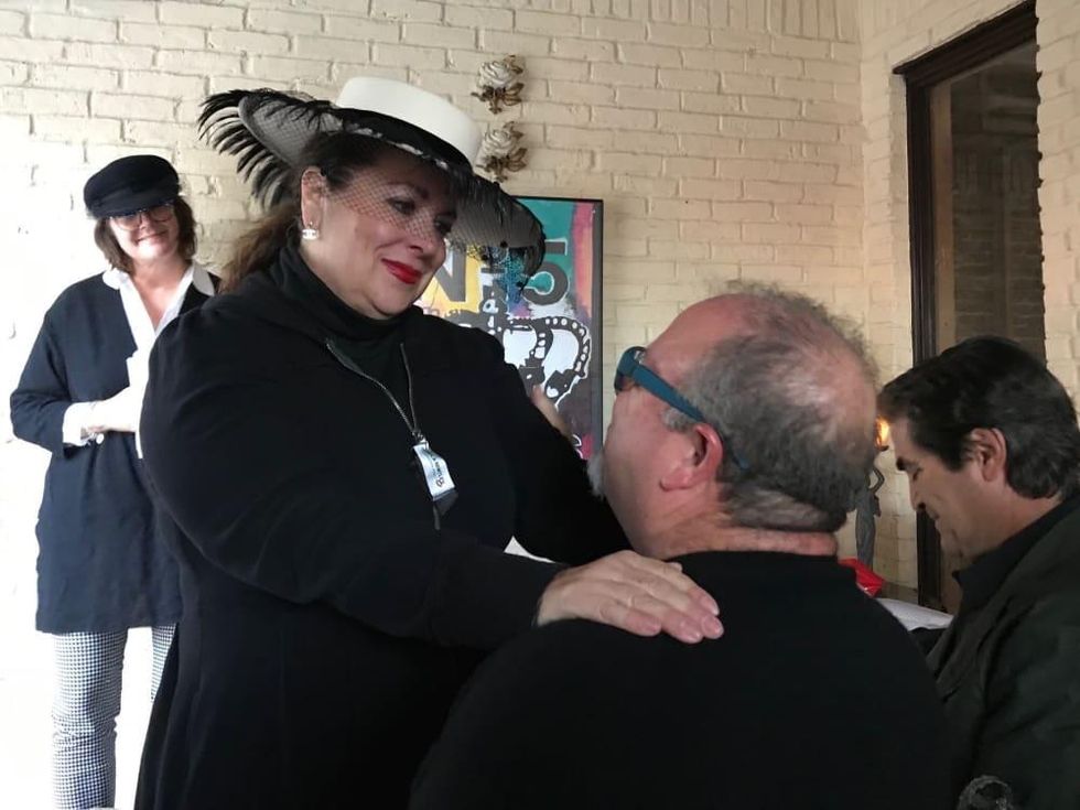 Gayla Bentley Fashion Funeral with husband Russell