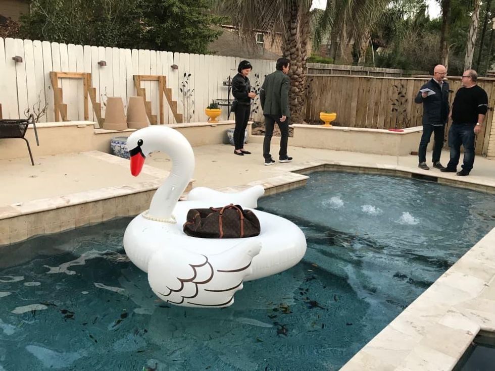 Gayla Bentley Fashion Funeral Yves Swan Laurent