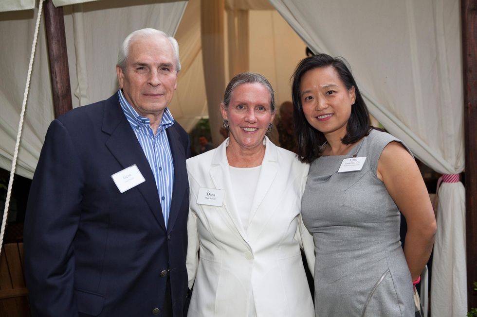 Gene and Dana Powell, from left, with Dr. Lynda Chin at M.D. Anderson in Aspen July 2014