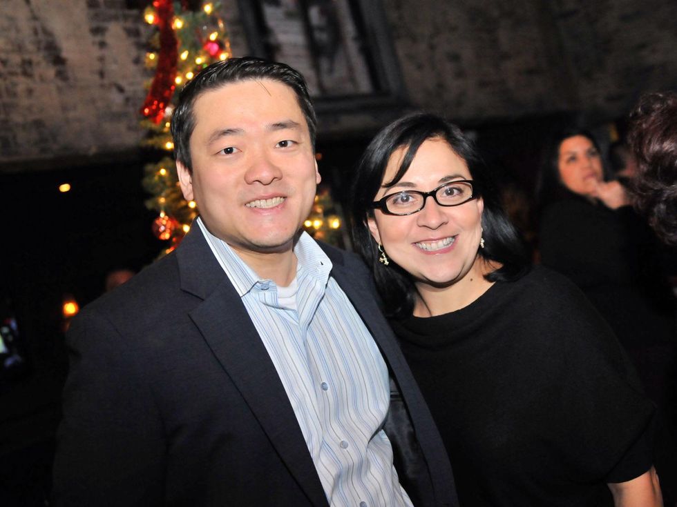 Gene Wu and Kathleen Martinez at the Mayor's Hispanic Advisory Board Holiday Party December 2013