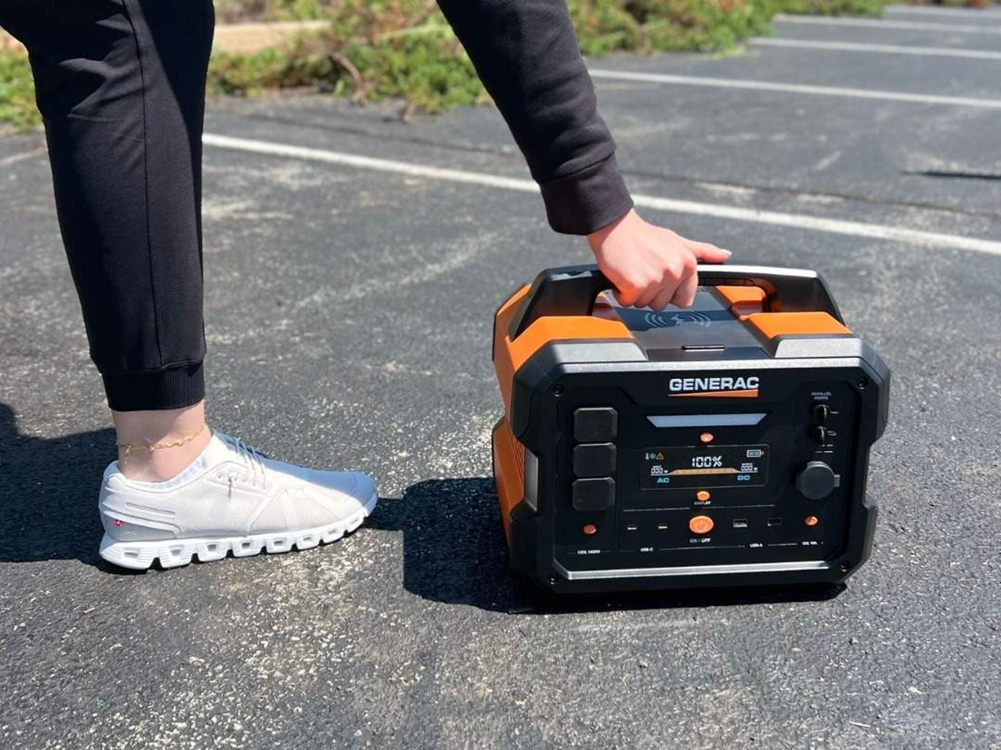 Generac portable generator, emergency preparation supplies
