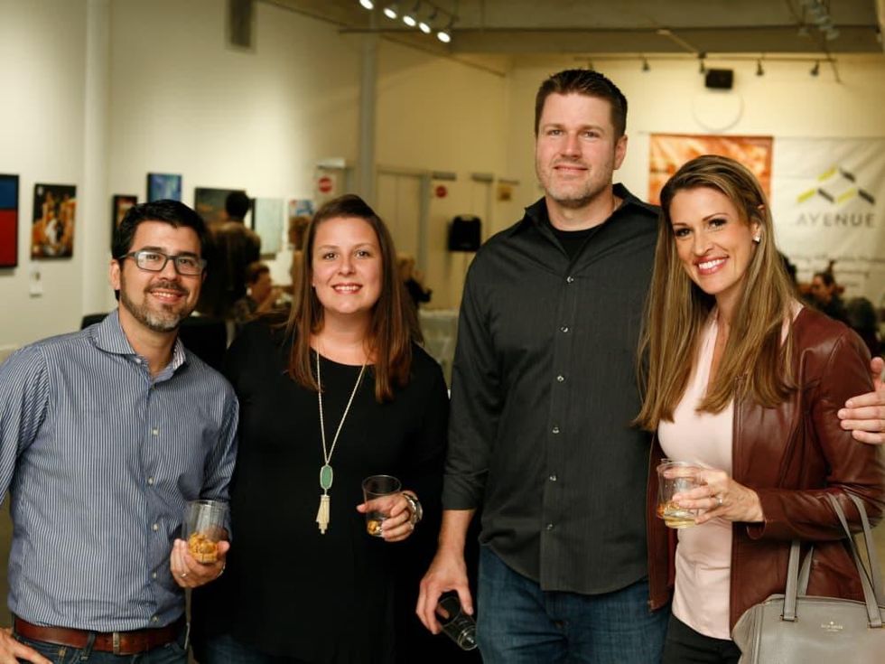 Geoffrey and Alissa Castro, Josh and Anji Moore at Art on the Avenue 2017