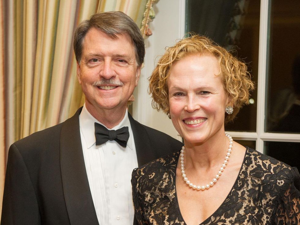 Geoffrey Walker and Ann Kennedy at the Preservation Houston Cornerstone Dinner February 2014
