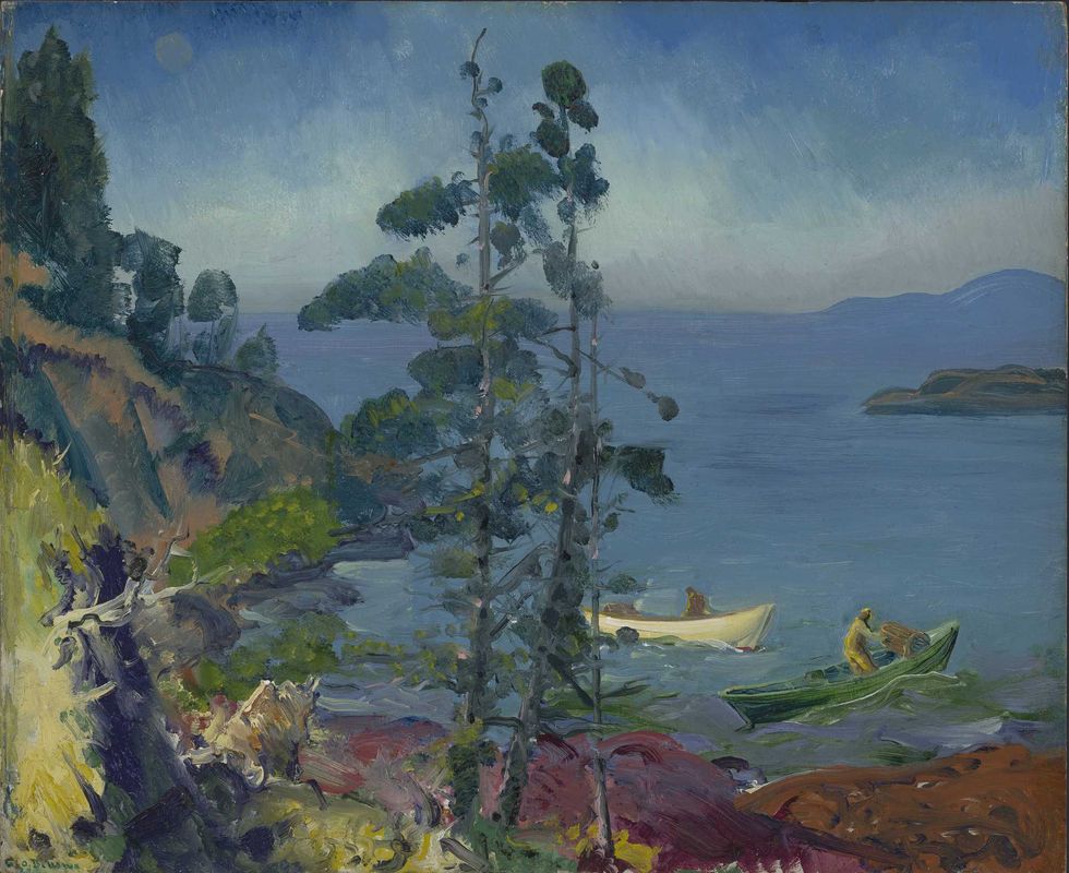 George Bellows, Evening Blue (Tending the Lobster Traps, Early Morning)