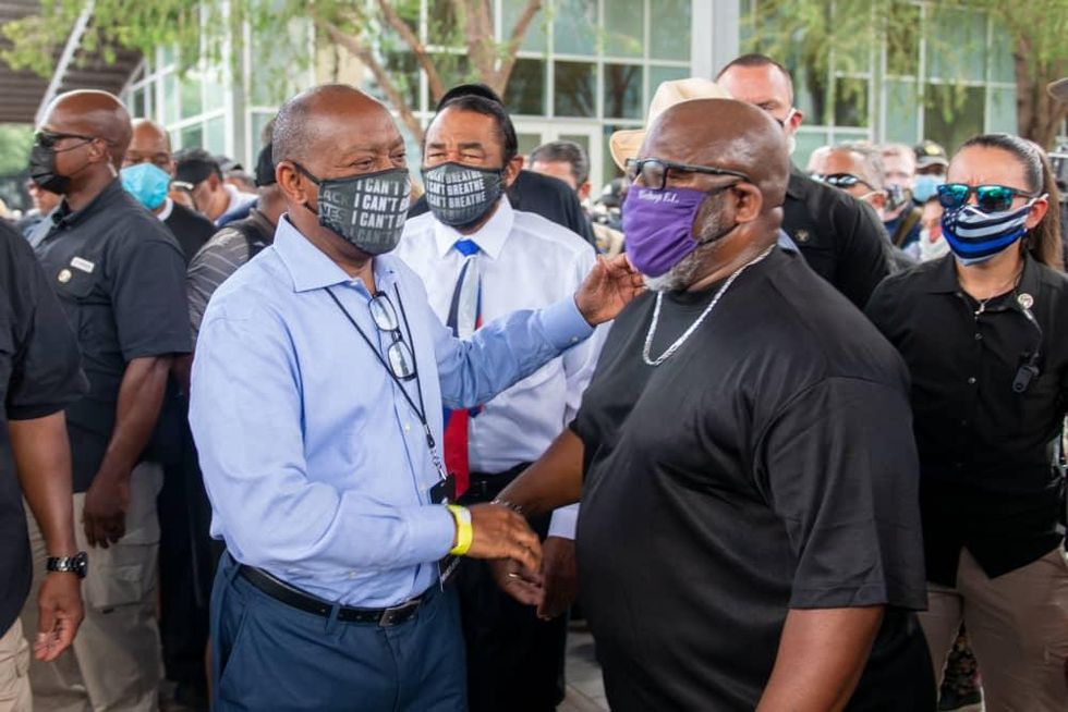 George Floyd downtown rally