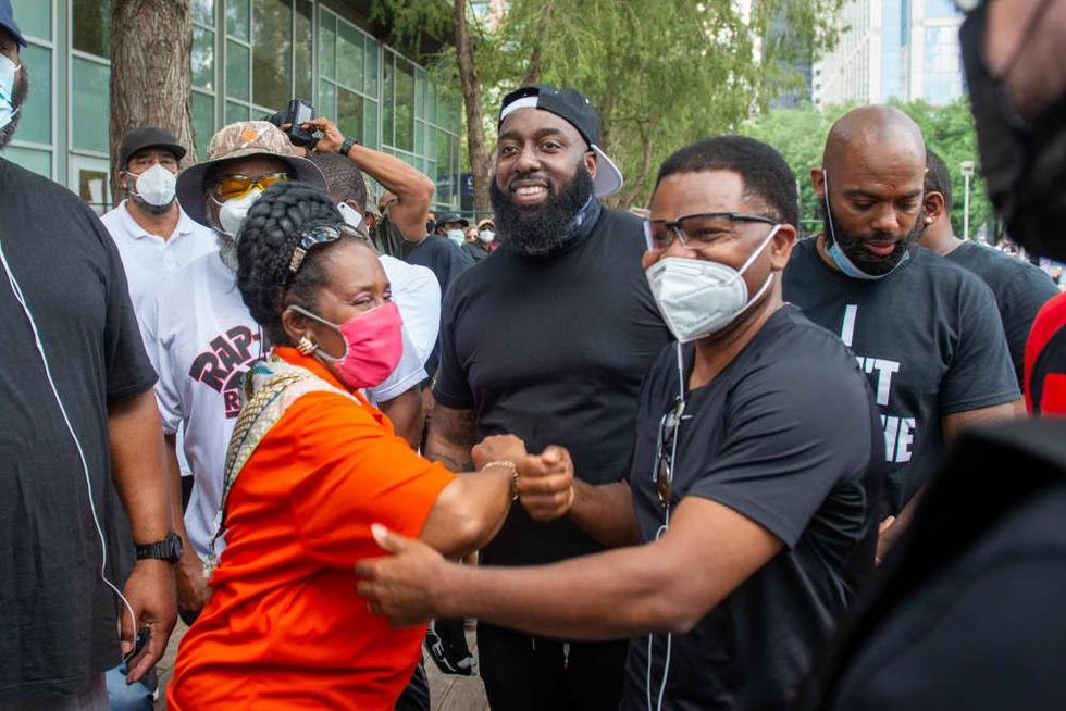 George Floyd downtown rally