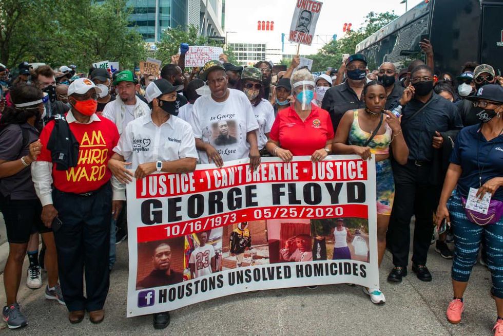 George Floyd downtown rally