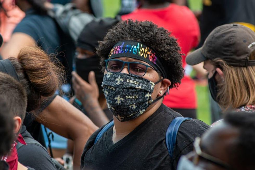 George Floyd downtown rally