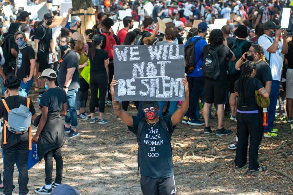 George Floyd downtown rally