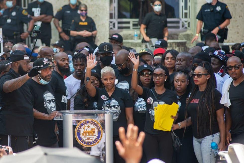 George Floyd downtown rally