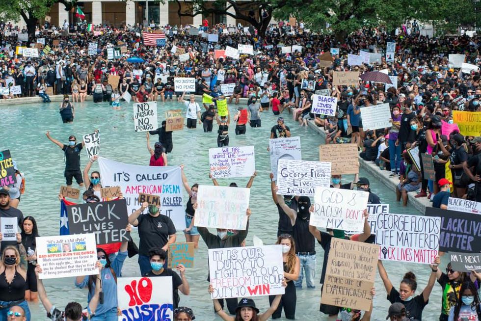 George Floyd downtown rally