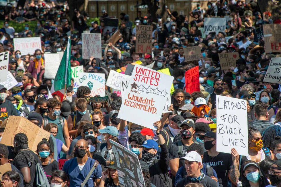George Floyd downtown rally