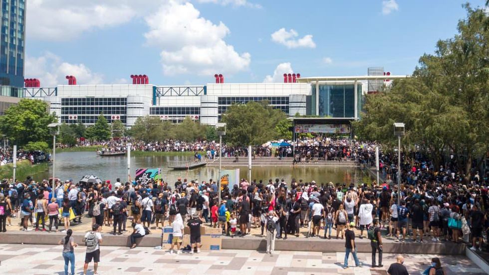 George Floyd downtown rally