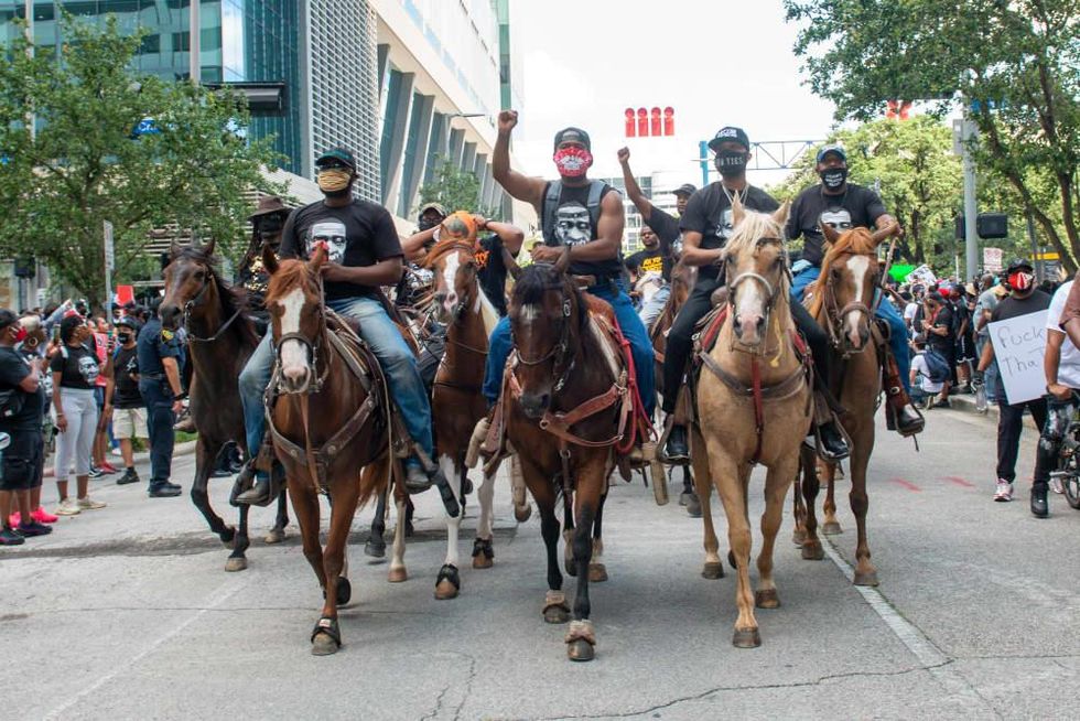 George Floyd downtown rally