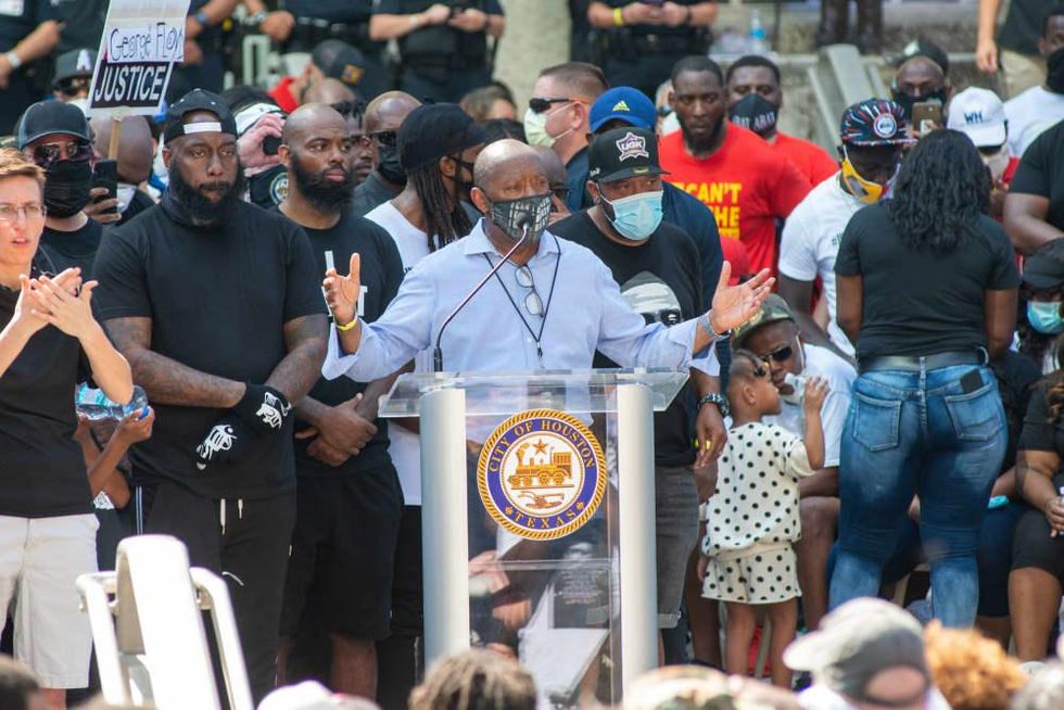 George Floyd downtown rally