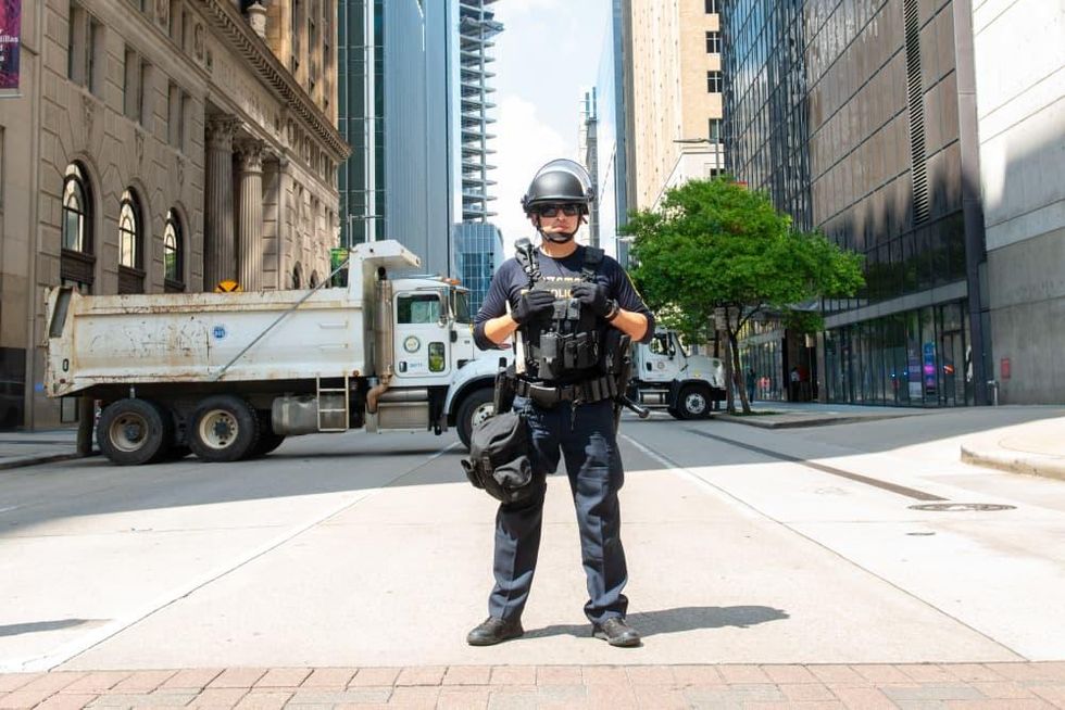 George Floyd downtown rally