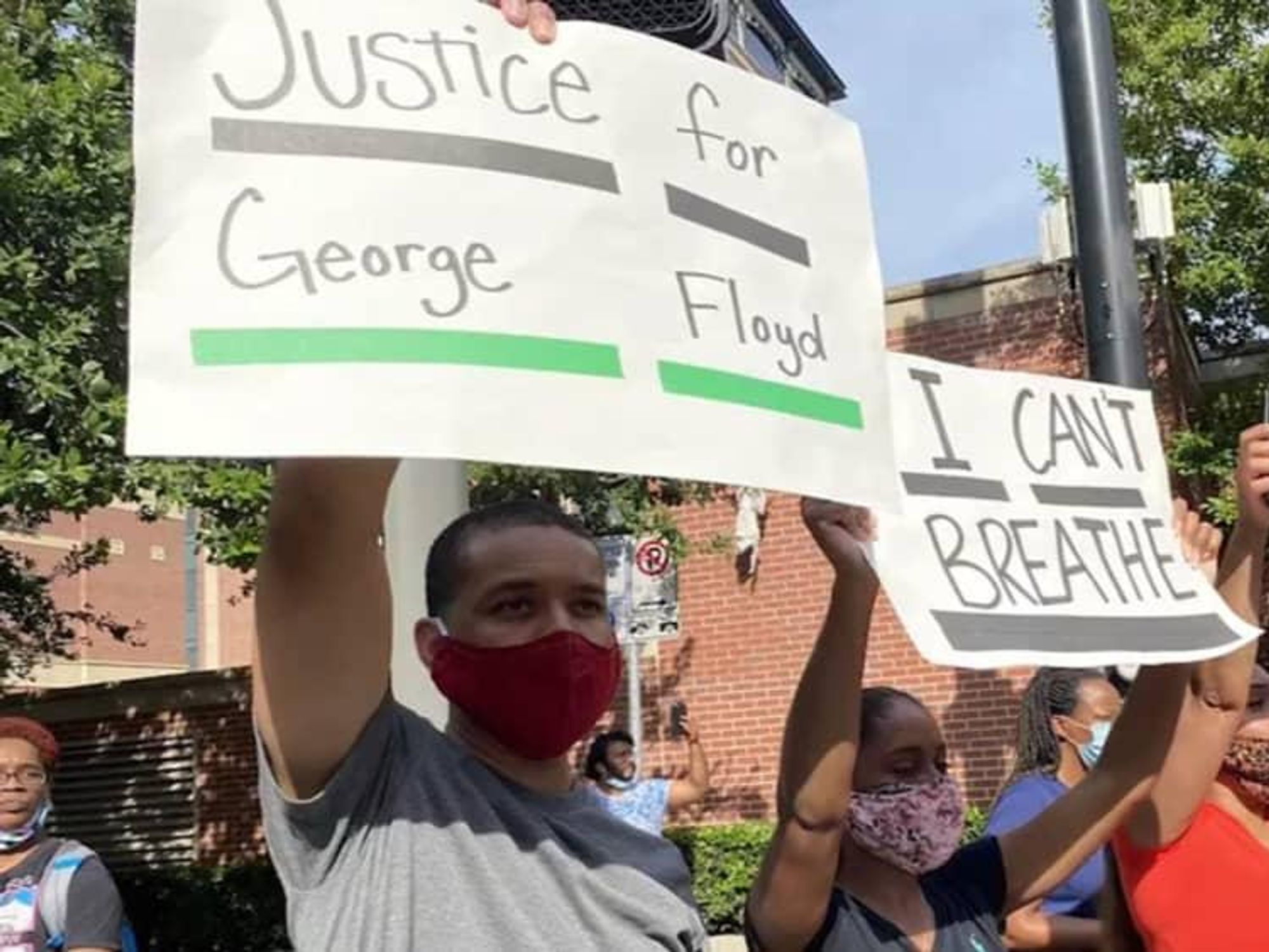 George Floyd protesters
