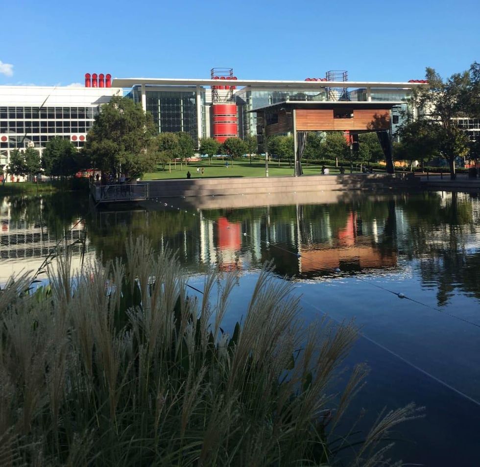 George R. Brown Convention Center and lake, 8/16