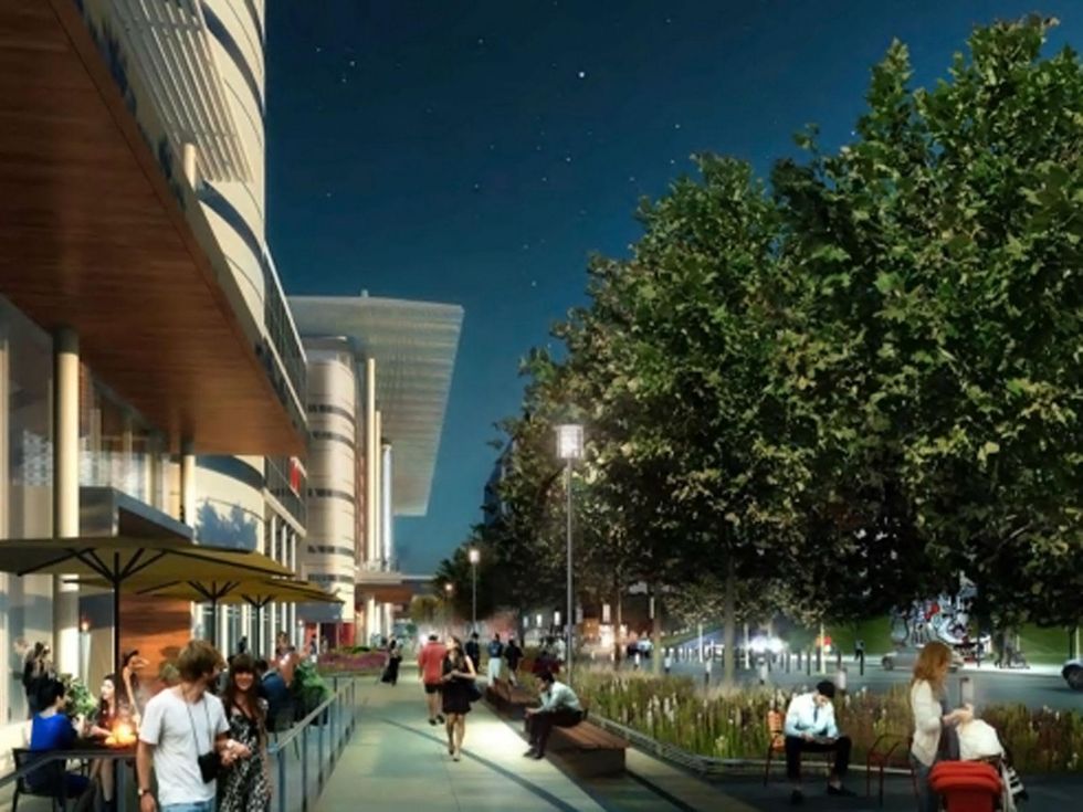 George R. Brown Convention Center upgrades along Avienda de las Americas Street rendering February 2015