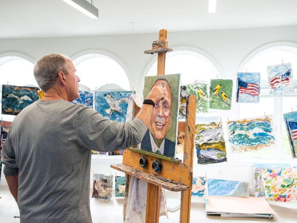 George W. Bush painting