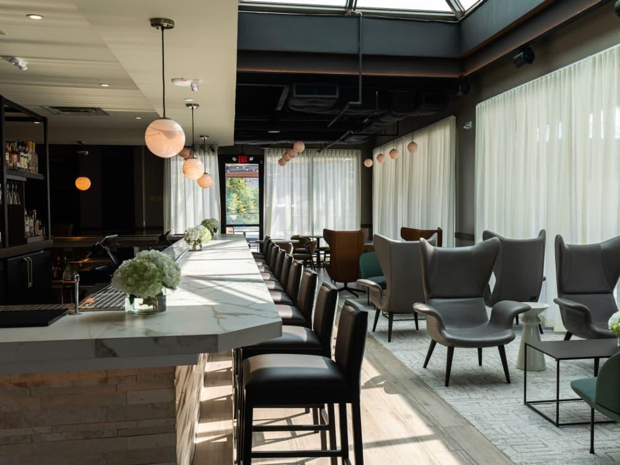 Georgia James rooftop lounge interior