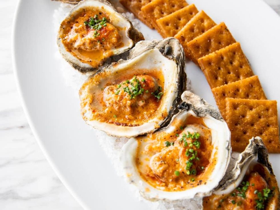 Georgia James steakhouse roasted oysters