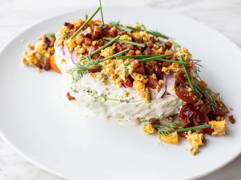 Georgia James steakhouse slab wedge salad