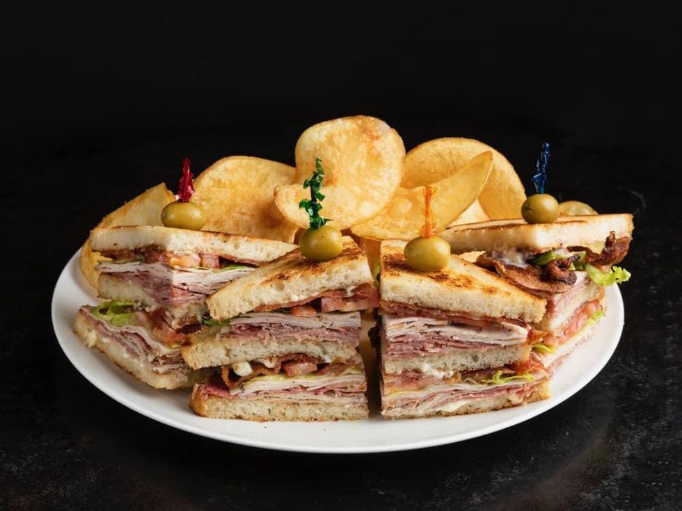 Georgia James Tavern Javi's Club Sandwich