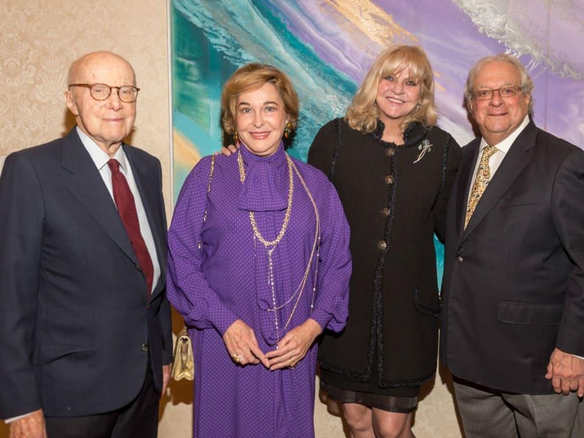 Gerald Hines, Barbara Hines, Becky Zimmerman, and Steve Zimmerman at La ...