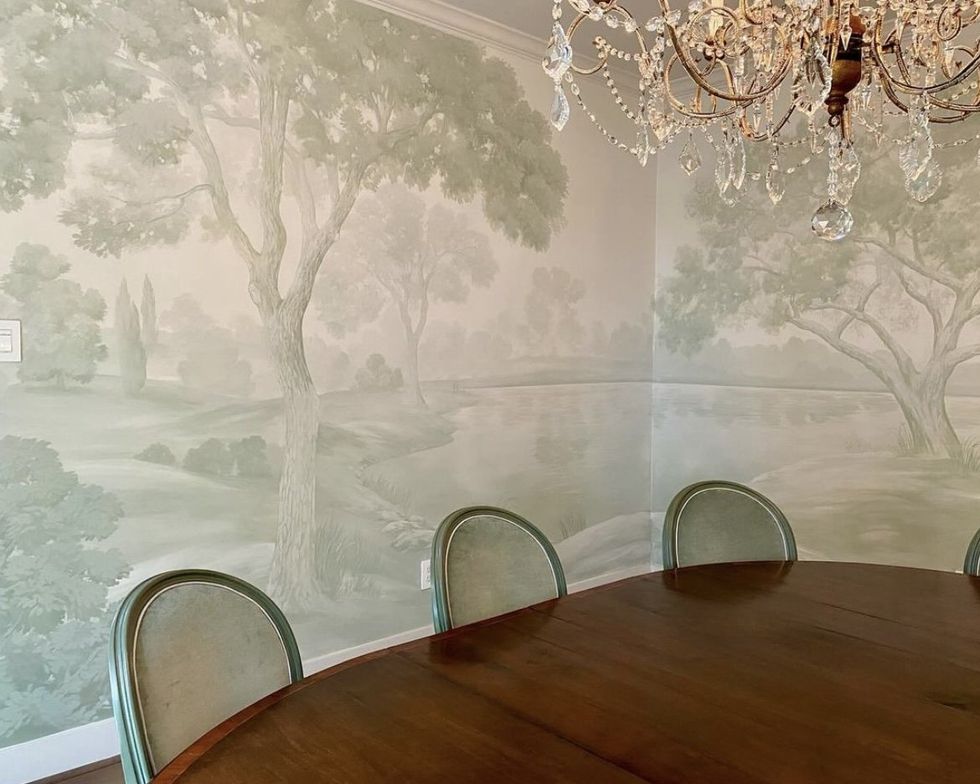 Ghost mural dining room