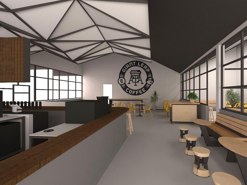 Giant Leap Coffee East End rendering