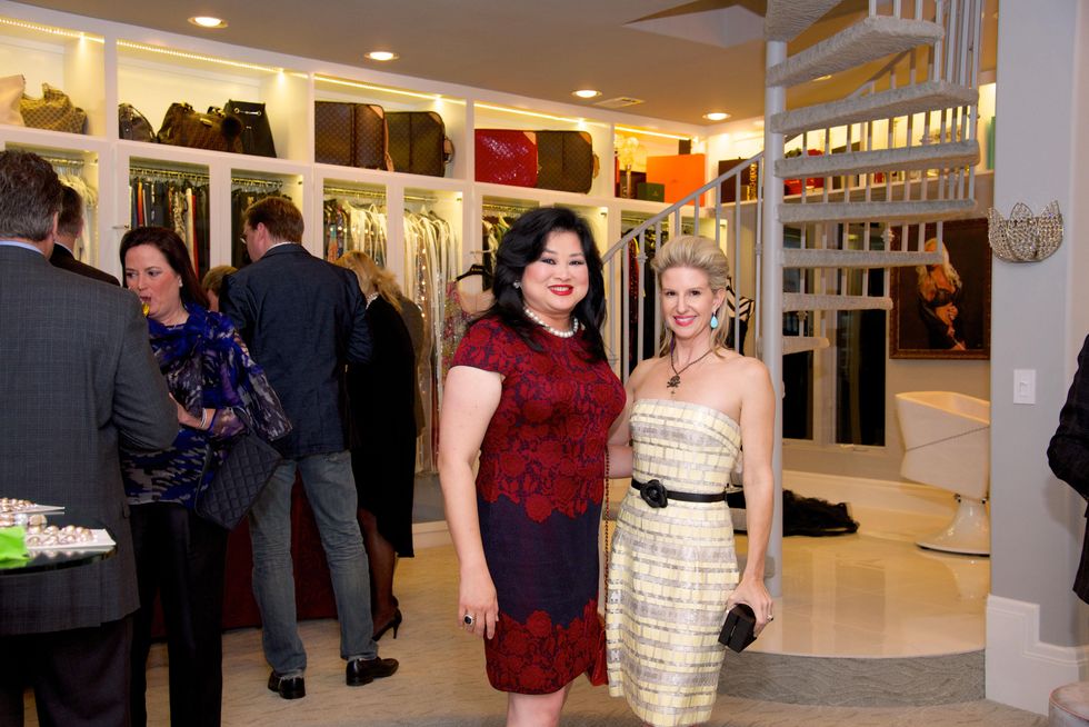 Gigi Huang and Lori Freese at Theresa Roemer's closet party