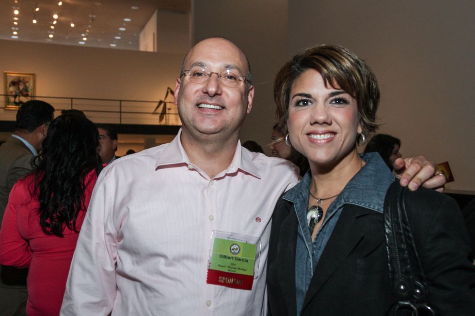 Gilbert and DeeDee Garcia at the Mayor's Hispanic Heritage Awards event October 2014