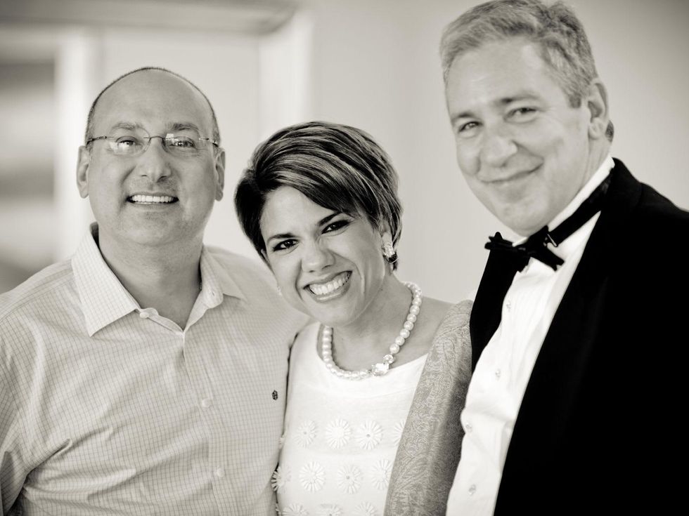 Gilbert Garcia, from left, Dede Garcia and Paul Stone at Alex Martinez's birthday party July 2014