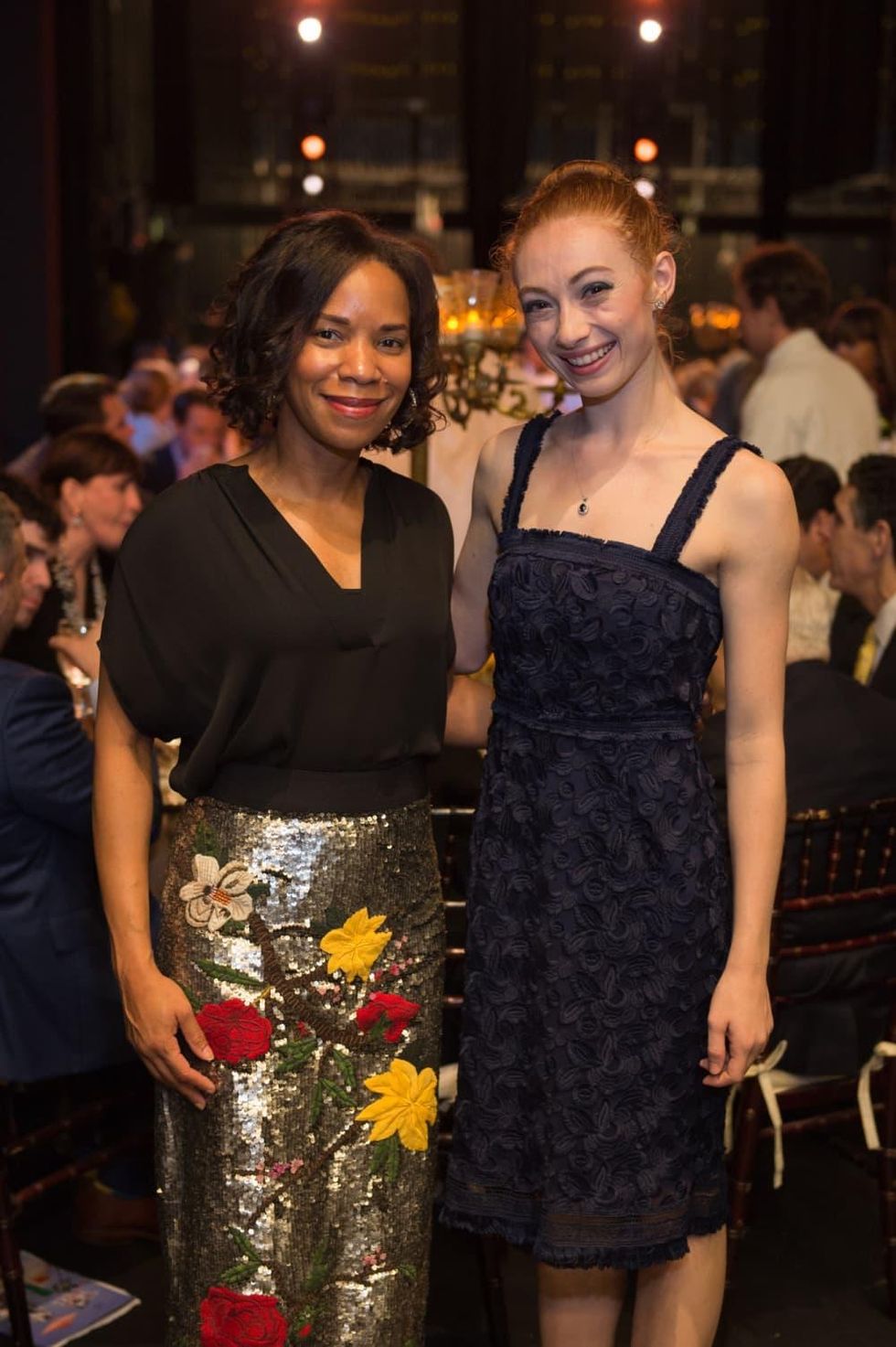 Gillian Hobson, Alyssa Springer at Houston Ballet Opening Night DInner